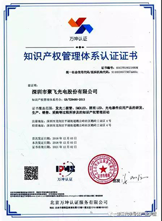 太阳成集团tyc234cc(中国)官方网站知识产权管理体系贯标实践